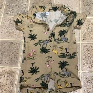 Baby boy safari one piece